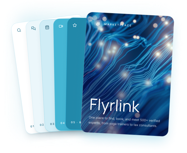 How Flyrlink works — find, book, and meet 500+ verified experts